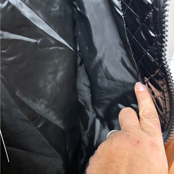 Fashion Nova Shiny Black Quilted Puffer Jacket - Picture 8 of 8